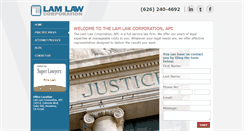 Desktop Screenshot of lam-law.com